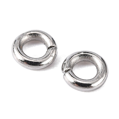 Tarnish Resistant 304 Stainless Steel Open Jump Rings X-STAS-Q186-02-4x1mm-1