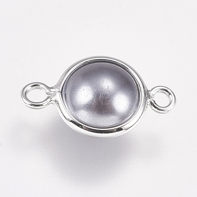 Acrylic Pearls Links connectors KK-F738-34P-1