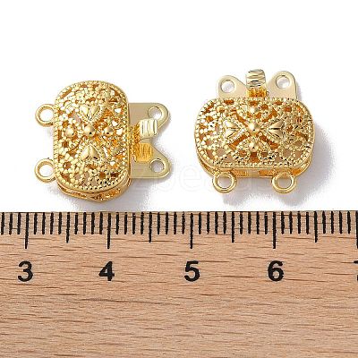 Brass Box Clasps KK-F867-38G-1