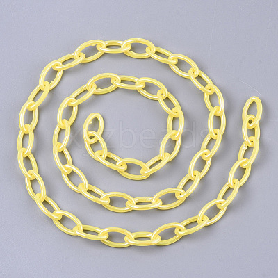 Acrylic Opaque Cable Chains X-PACR-N009-001K-1