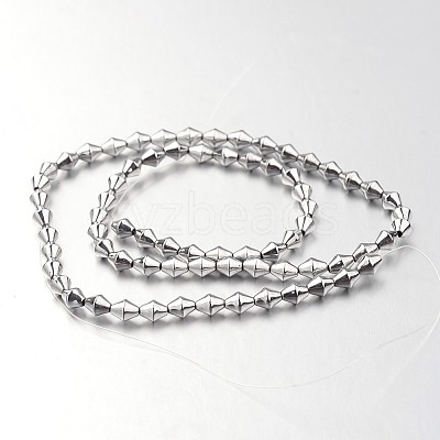 Electroplate Non-magnetic Synthetic Hematite Bead Strands G-F300-32-01-1