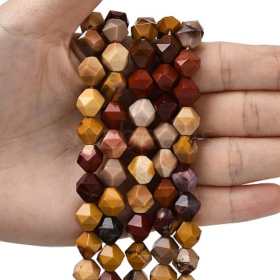 Natural Mookaite Beads Strands G-Z119-A07-03A-1