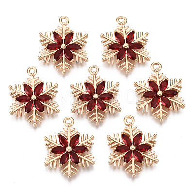 Christmas Brass Glass Pendants KK-R111-009-A02-1