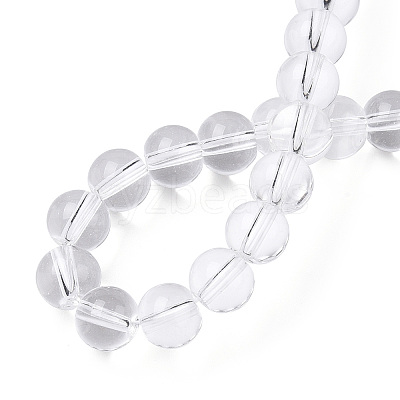 Transparent Glass Beads Strands GLAA-T032-T8mm-13-1