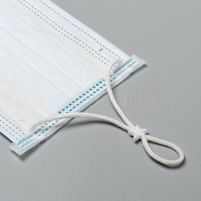 Star PVC Plastic Cord Lock for Mouth Cover X-KY-D013-01A-1