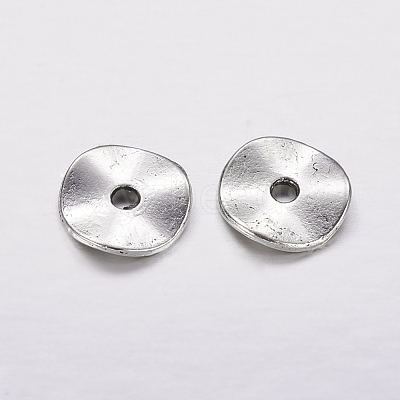 Antique Silver Disc Beads X-LF9350Y-NF-1