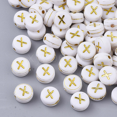 Plating Acrylic Beads X-PACR-R242-01X-1