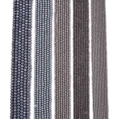 Opaque Solid Color Imitation Jade Glass Beads Strands EGLA-A044-P3mm-D10-1