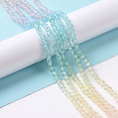 Transparent Glass Beads Strands X-GLAA-E036-07A-1