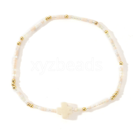 Bohemian Style Glass Seed Beads Stretch Bracelets LD4628-7-1
