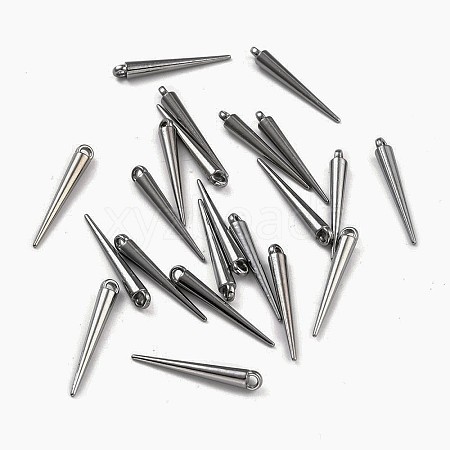 Tibetan Style Alloy Spike Pendants LS-TIBEP-A16461-B-RS-1
