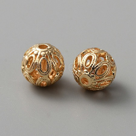 Brass Beads KK-TAC0012-04G-1