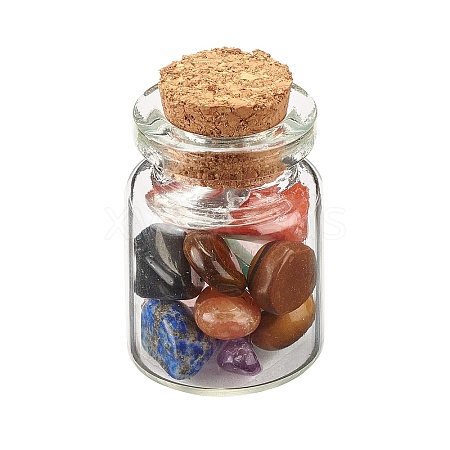 Transparent Glass Wishing Bottle Decoration LS-DJEW-A001-01C-16-1