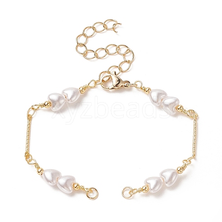 Brass Chain Bracelet Making AJEW-JB01150-11-1