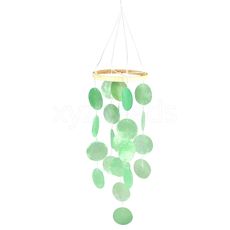 Natural Shell Wind Chimes AJEW-WH0250-55-1