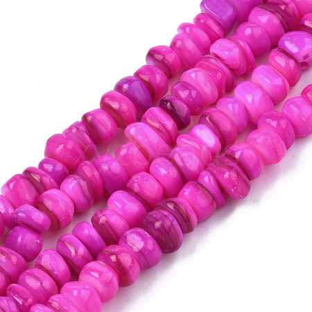 Natural Trochid Shell/Trochus Shell Beads Strands SHEL-S258-081-B07-1