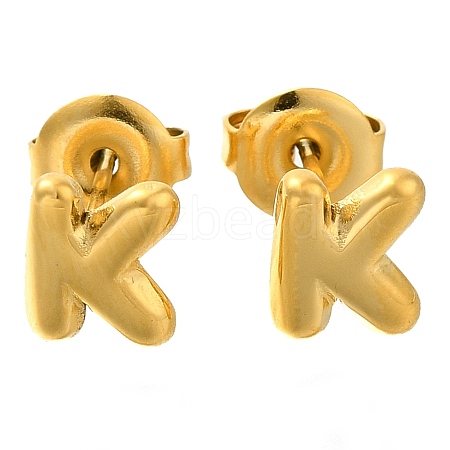 304 Stainless Steel Stud Earrings EJEW-I316-01G-K-1