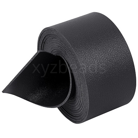 2M Flat Double Face Lychee Pattern Imitation Leather Band LC-WH0010-01B-01-1