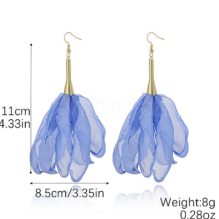 Alloy & Cloth Dangle Earrings WG6E4DC-03-1