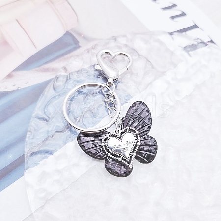 Butterfly Alloy Keychain PW-WG45160-02-1