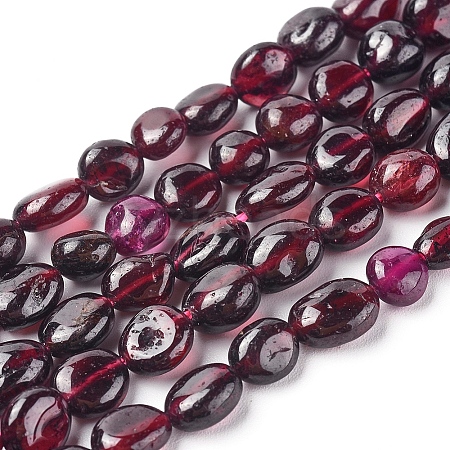 Natural Garnet Beads Strands X-G-L478-52-1
