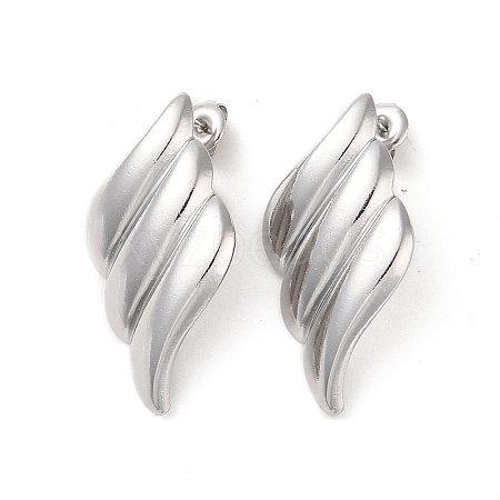 Non-Tarnish 304 Stainless Steel Stud Earrings for Women EJEW-L272-012P-1