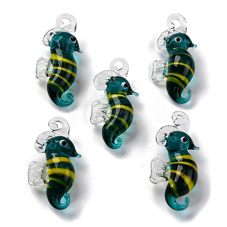 Handmade Lampwork Pendants LAMP-S068-08E-1