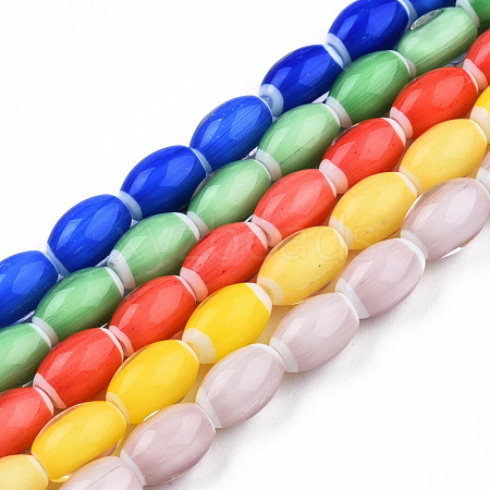 Handmade Lampwork Beads Strands LAMP-N023-004-1