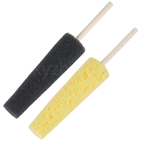 BENECREAT 2Pcs 2 Colors Sponge Clay Sculpture Tool AJEW-BC0007-21-1