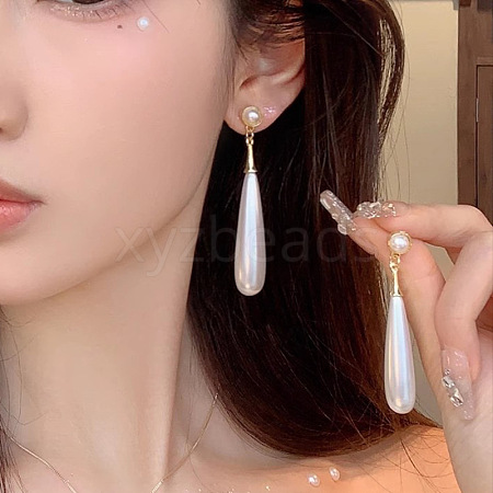 Alloy Plastic Stud Earrings for Women WGC0511-13-1