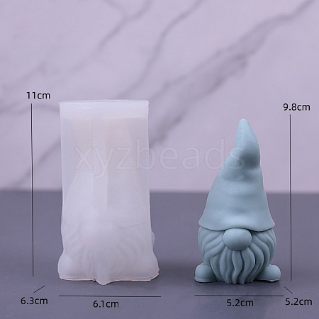 Gnome DIY Food Grade Silicone Statue Candle Molds PW-WG40941-01-1