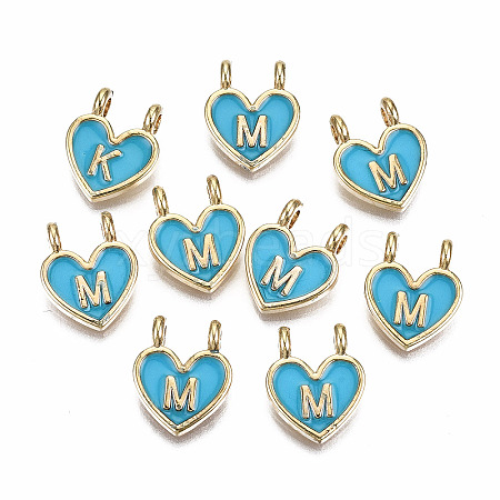 Alloy Enamel Charms X-ENAM-T012-02M-RS-1