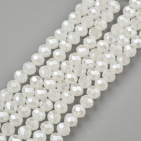 Electroplate Glass Beads Strands LS-EGLA-A034-J8mm-A01-1