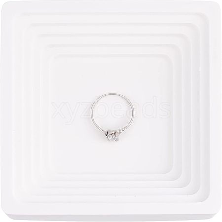 Gesso Jewelry Dish DJEW-WH0037-89-1