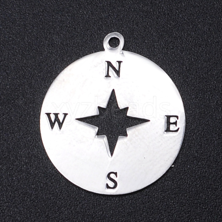 Non-Tarnish 201 Stainless Steel Laser Cut Pendants STAS-S105-T964-1-1