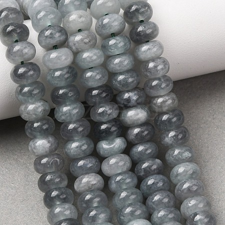 Natural White Jade Beads Strands X-G-E507-01-12-1