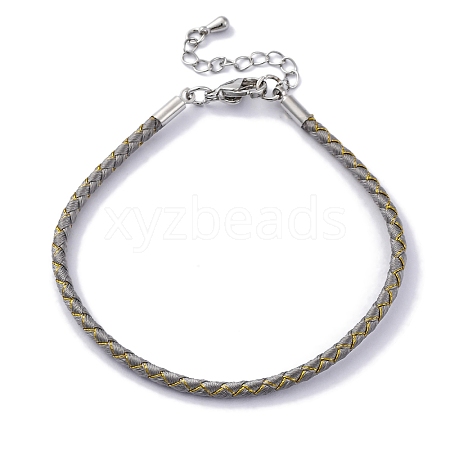 Polyester Cord Braided Bracelet Makings MAK-Z003-01P-13-1