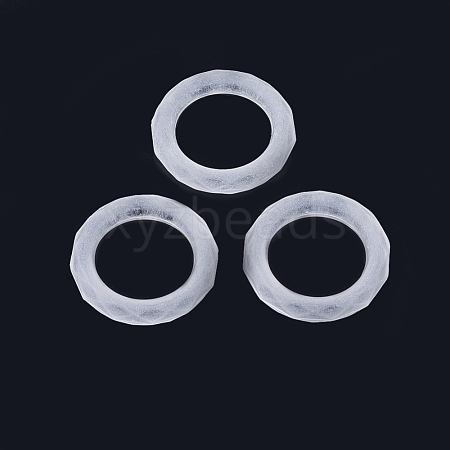 Transparent Frosted Acrylic Linking Rings FACR-S056-013-1