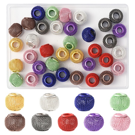 36Pcs 9 Colors Electrophoresis Iron Beads FIND-FS0004-07-1