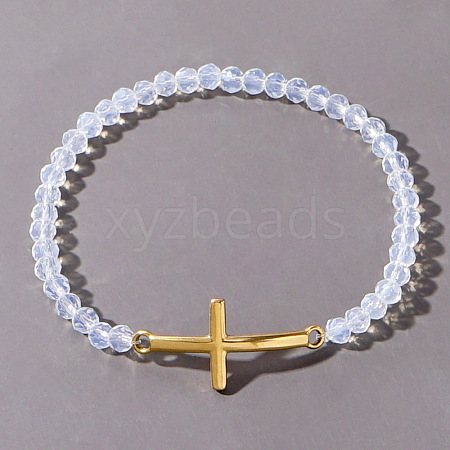 Boho Cross with Class Bead Bracelet for Women SW0705-5-1