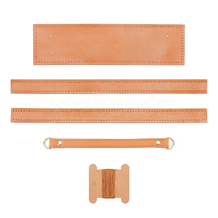 PU Leather Bag Bottom and Handles FIND-WH0059-06B-1