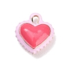 Two-Tone Alloy Enamel Pendants AL-CBA5AB7-03C-1