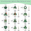 24Pcs 12 Styles Saint Patrick's Day Glitter Alloy Enamel Pendants ENAM-CJ0005-62-2
