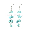 Synthetic Turquoise Dangle Earrings for Women EJEW-TA00553-03-1