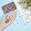 1000Pcs Spray Painted Iron Bead Tips IFIN-SP0001-63-3