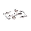 Non-Tarnish 304 Stainless Steel Stud Earring for Women EJEW-F287-01P-2