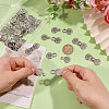 Zinc Alloy Snap Lock Clasps FIND-WH0149-96P-3
