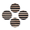 Stripe Resin & Wood Pendants RESI-ZX017-73-1