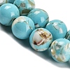 Assembled Synthetic Stone and Trochus Shell Beads Strands X-G-B128-08C-06-3