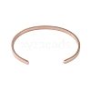 Adjustable 304 Stainless Steel Open Cuff Bangles for Women BJEW-R314-01-3